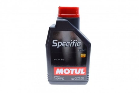 Масло моторное Specific 2312 0W-30 (1 л) MOTUL 867511