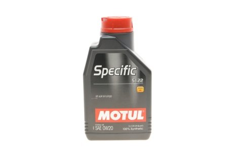 Олива моторна синтетична Specific 5122 SAE 0W20 1 L MOTUL 867601