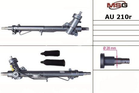 Рульова рейка з ГПК відновлена VW Passat B5 96-05, Skoda Superb 01-08 MSG AU210R