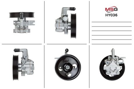 Насос ГПК новий Hyundai Santa Fe 06-12, Kia Sorento 09-15 MSG HY036