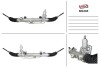 Рульова рейка з ГПК нова Mercedes-Benz SLK R171 04-11, Mercedes-Benz CLK W209 02-10, Mercedes-Benz C-Class W203 00-07 MSG ME204 (фото 1)