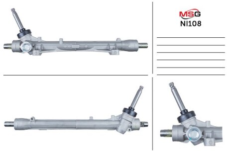 Рульова рейка без ГПК нова Nissan NV200 10- MSG NI108