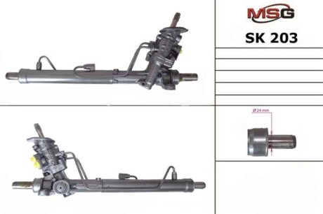 Рульова рейка з ГПК нова VW Polo 02-09, Skoda Fabia I 99-07, SEAT Cordoba 02-09 MSG SK203