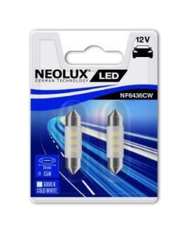 ЛАМПА C5W LED 36мм 0.5W 12V 6000K NEOLUX NF6436CW-02B