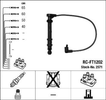 Комплект проводів запалення NGK 2571