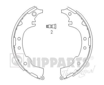 Гальмівні колодки NIPPARTS J3502068