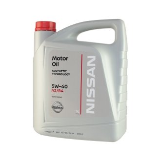 Олива моторна 5W40 SL/CF (5 Liter) NISSAN Ke90090042