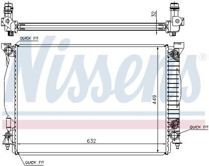 Радiатор NISSENS 60307A