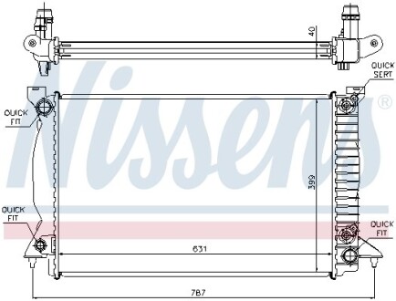 Радiатор NISSENS 60314A