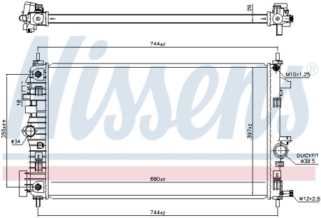 Радiатор NISSENS 606049