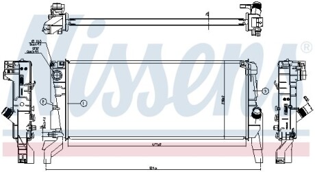 Радіатор NISSENS 606 246