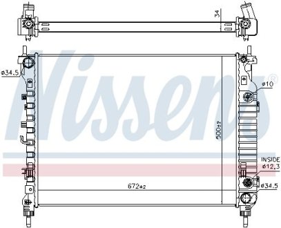 Радiатор NISSENS 606256