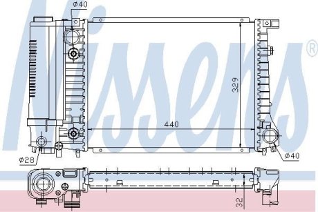 Радiатор NISSENS 60703A