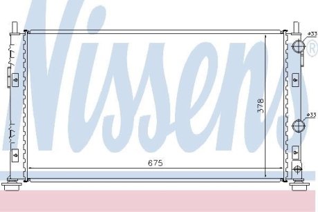 Радіатор охолоджування NISSENS 61003