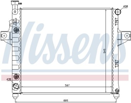 Радiатор NISSENS 61009