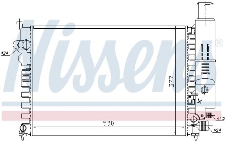 Радiатор NISSENS 61230