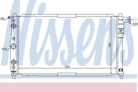 Радіатор системи охолодження NISSENS 616591