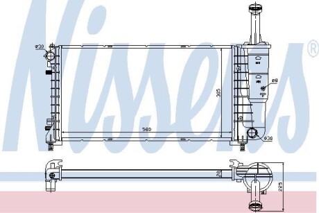 Радiатор NISSENS 61898