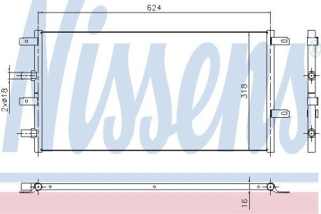 Радiатор NISSENS 61966