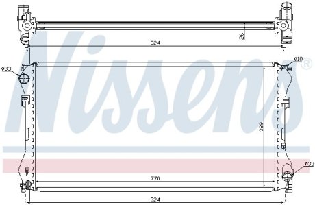 Радіатор охолоджування NISSENS 62046A