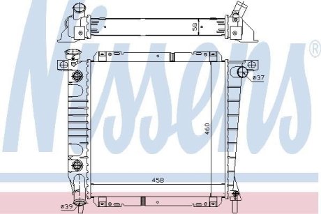 Радiатор NISSENS 620671