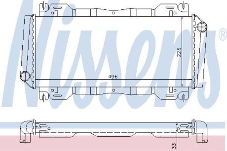 Радiатор NISSENS 62093