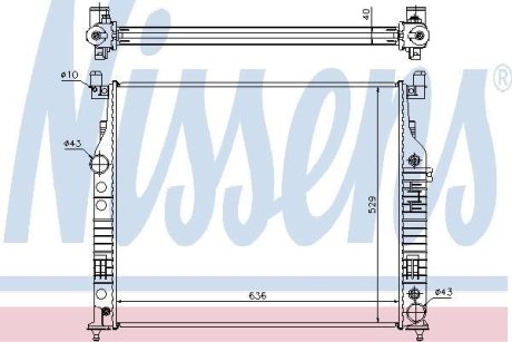 Радіатор охолоджування NISSENS 62577A