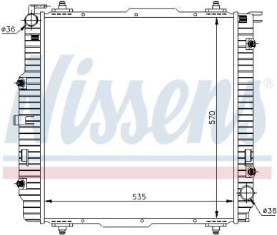 Радiатор NISSENS 62599A