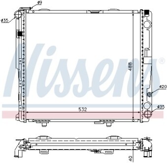 Радiатор NISSENS 62696A