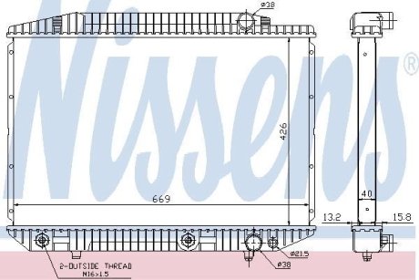 Радiатор NISSENS 62727A