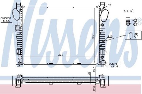 Радiатор NISSENS 62774A