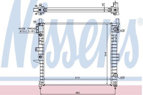 Радiатор NISSENS 62787A