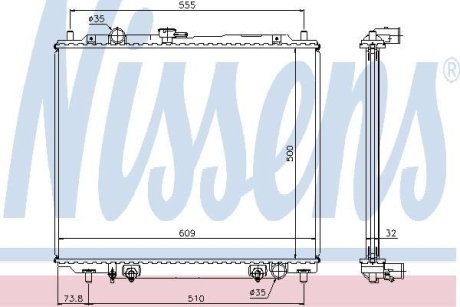 Радiатор NISSENS 62853