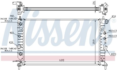 Радiатор NISSENS 63078