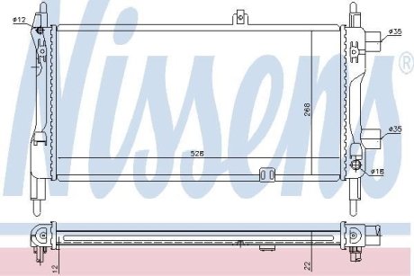 Радiатор NISSENS 632391