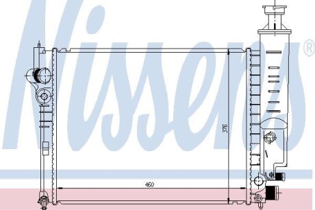 Радіатор охолодження PEUGEOT 405 NISSENS 63465