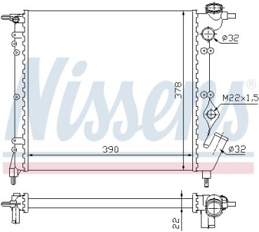 Радiатор NISSENS 63929