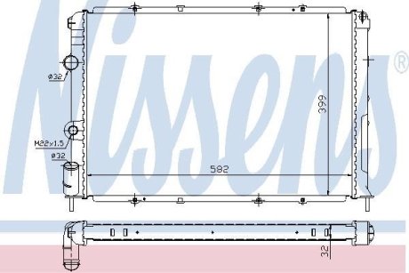 Радіатор охолоджування NISSENS 63938A