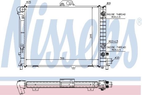 Радiатор NISSENS 64033A