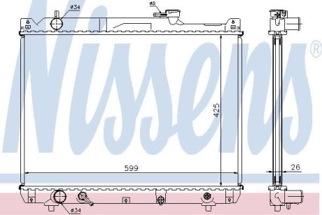 Радiатор NISSENS 64194A (фото 1)