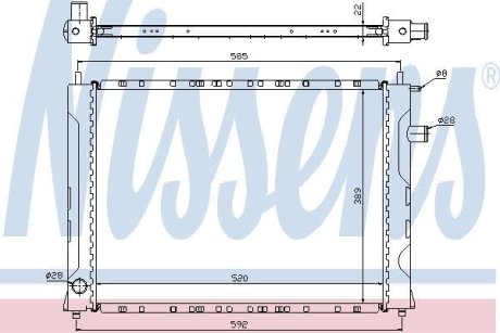 Радiатор NISSENS 642111