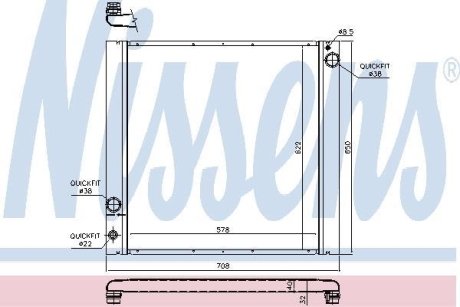 Радiатор NISSENS 64329