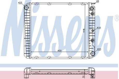 Радiатор NISSENS 65520A