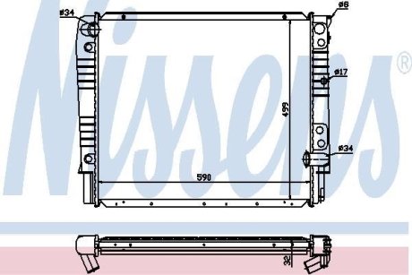 Радiатор NISSENS 65528A