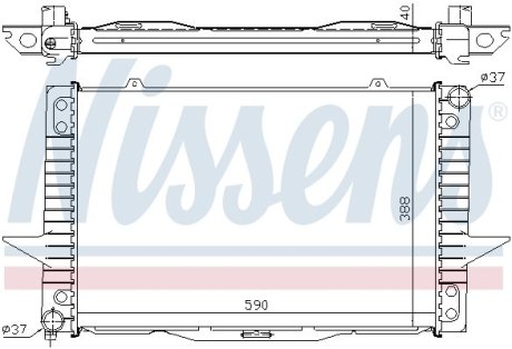 Радіатор охолоджування NISSENS 65536A