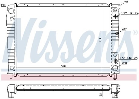 Радiатор NISSENS 65537A