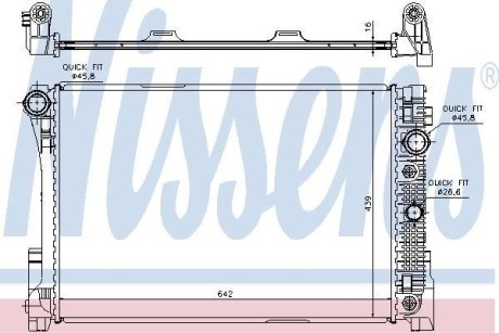 Радiатор NISSENS 67161