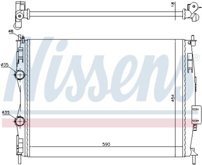 Радiатор NISSENS 67368