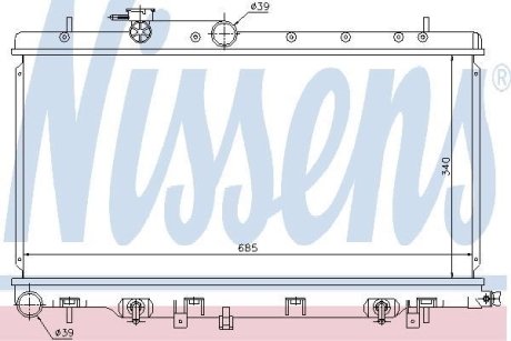 Радіатор охолоджування NISSENS 67711