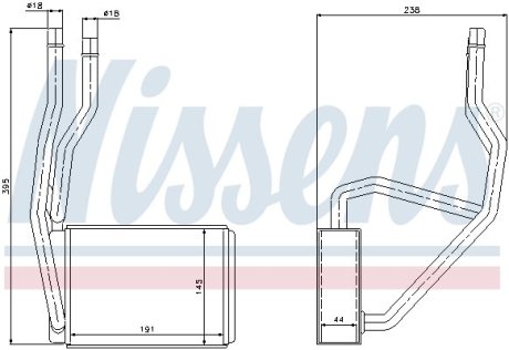 Радіатор пічки NISSENS 71765